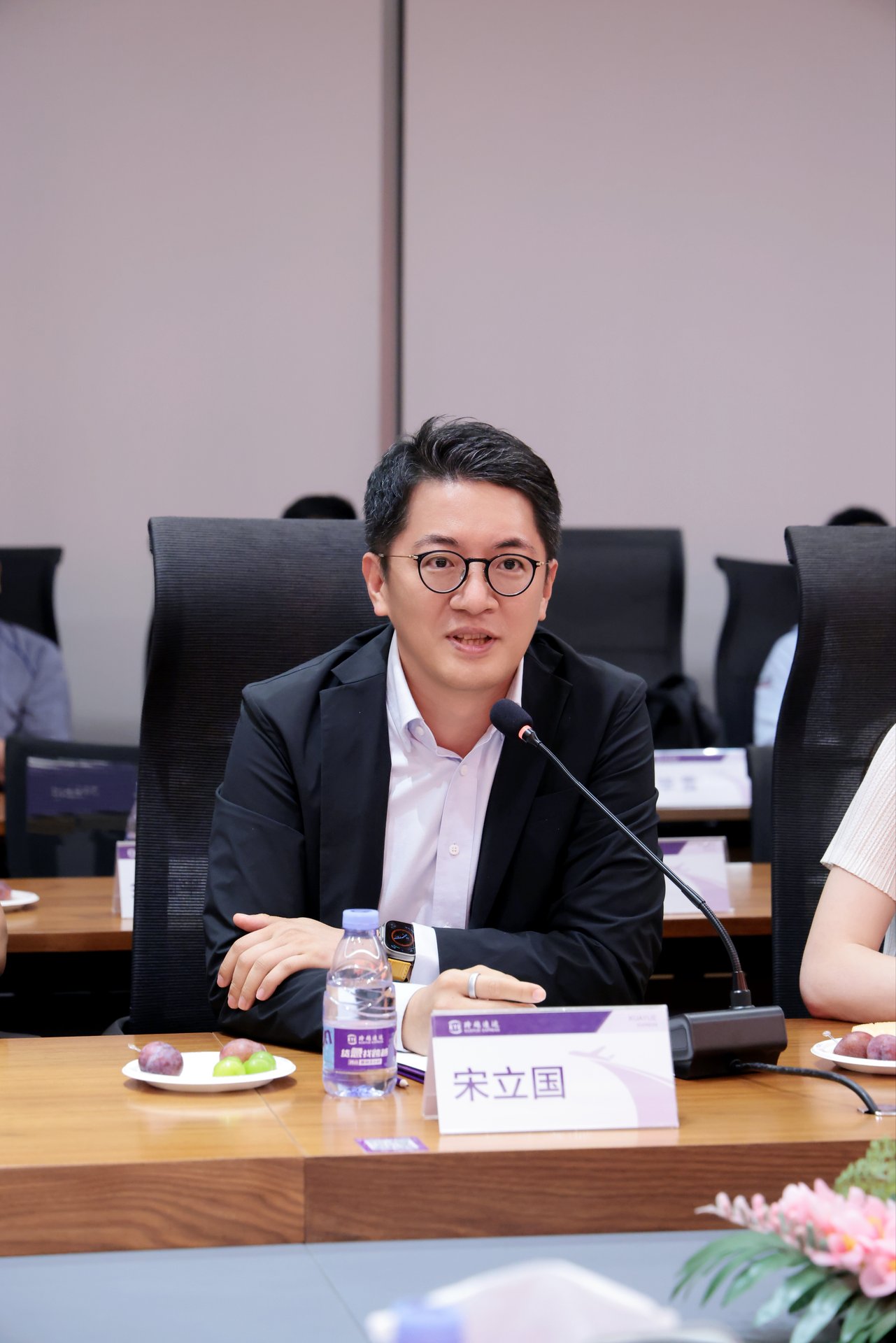 宋立国老师在座谈会上交流发言